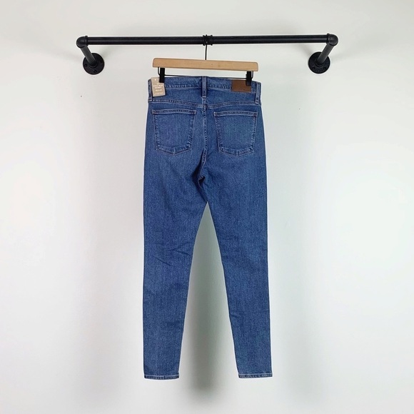 NWT Madewell 10” High Rise Skinny Jeans In Dewitt Wash: Button Front Tencel - Picture 7 of 8